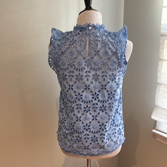 J Crew eye-lit top with removable cami - Picture 2 of 3